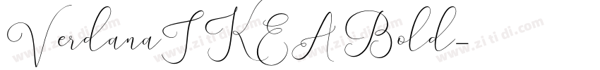 VerdanaIKEA Bold字体转换